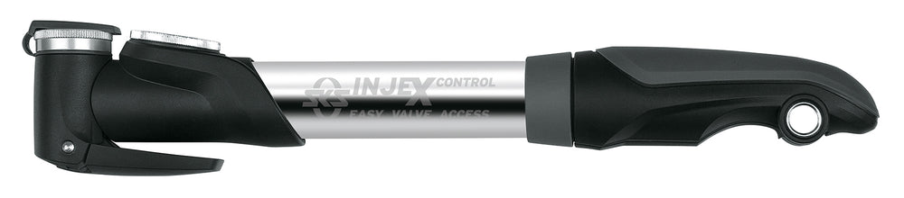 SKS Injex Control pumpe m. manometer 283mm AV/FV/DV 10 bar/144 psi sølv