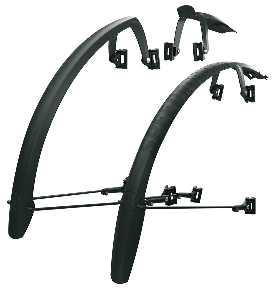 SKS Speedrocker skærmsæt i mat sort til 700x42mm cykler, velegnet til road, cross og gravel.