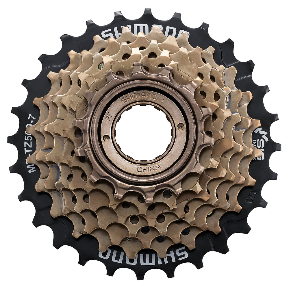 Skruekrans 7 speed Shimano. 14-28T mega range. EMFTZ5007428