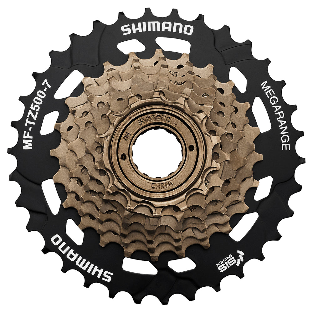 Skruekrans 7 speed Shimano. Mega Range 14-34T. EMFTZ5007434