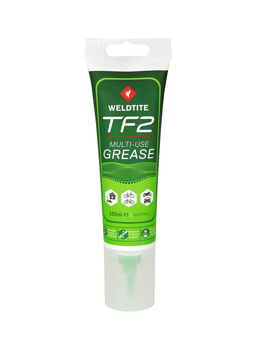 Fedt i tube med Teflon (125 ml) Weldtite TF2. Passer til fedtpistol 06009.