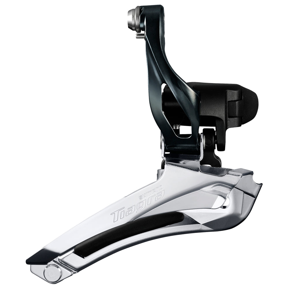 Forskifter Shimano Tiagra DF-4700(grå), 2x10-speed, Down Swing, Down Pull. Klampediameter : 28,6 & 31,8 mm.