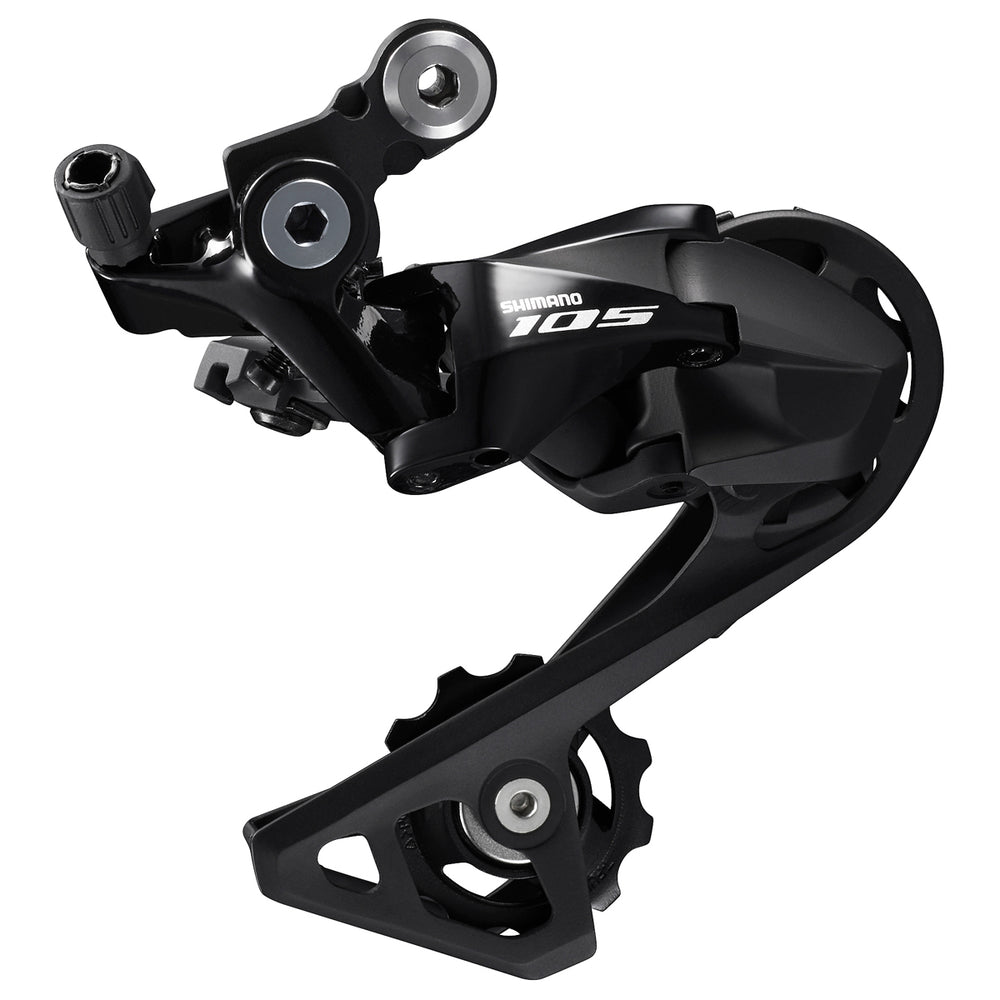 Bagskifter Shimano 105 RD-R7000-SS, 11-speed bagskifter med Shimano Shadow RD. Maks./min. stort tandhjul: 30-25, maks./min. lille tandhjul: 12/11.