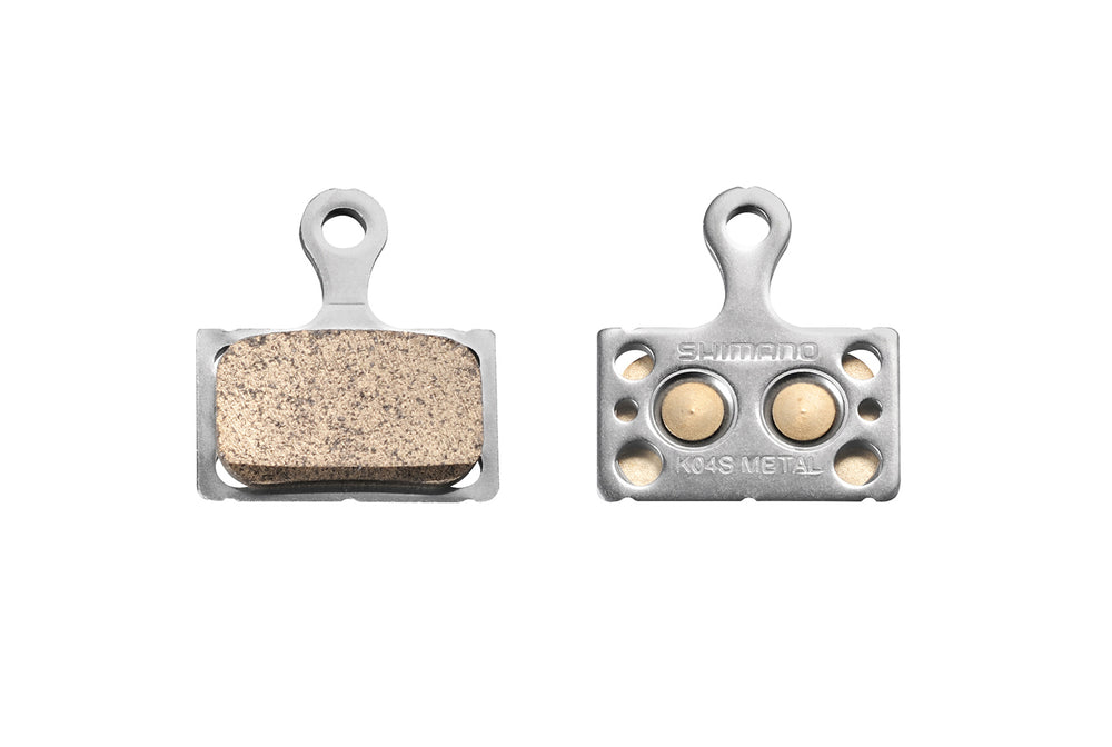 Shimano bremseklodser med sintered compound. Primært landevejs brug, bl.a. BR-RS505 Metal K04S