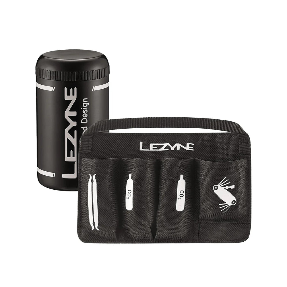 Lezyne Flow Caddy værktøjsbeholder til flaskeholder sort