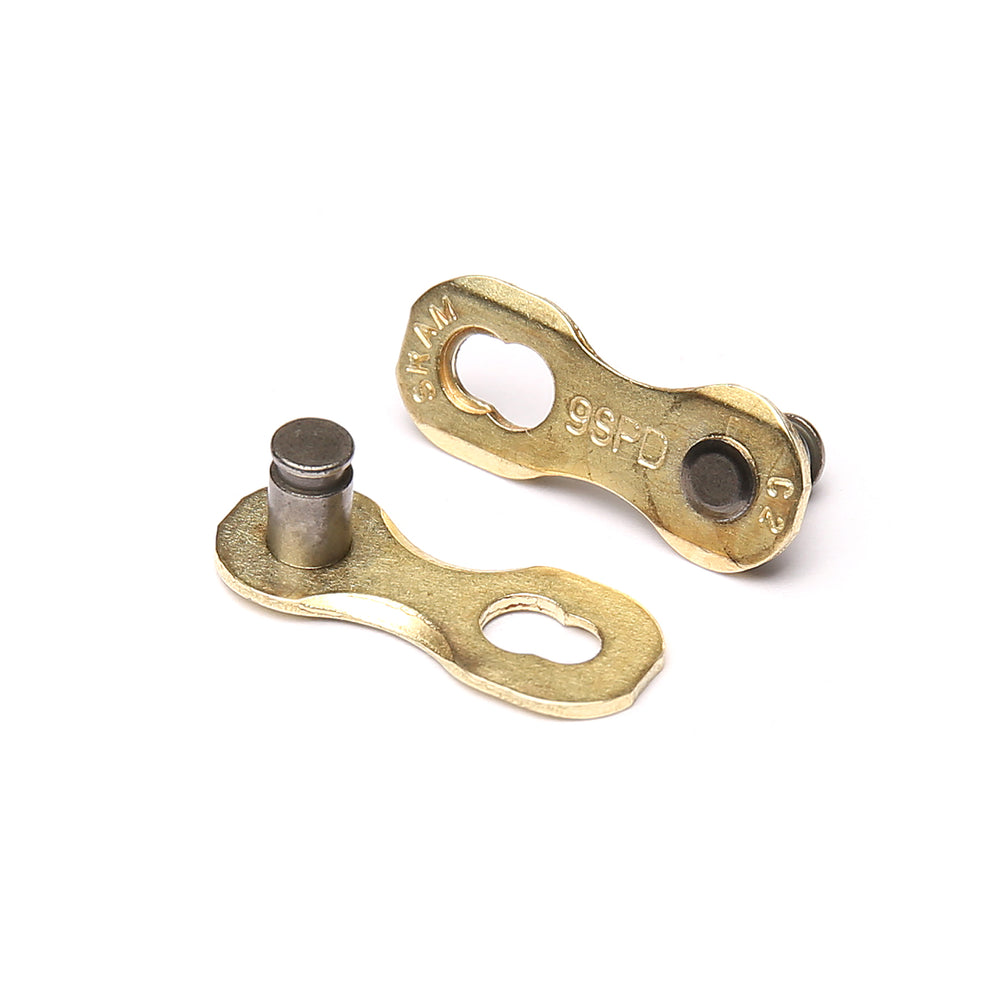 SRAM PowerLink 9 speed samleled (guld). 26 sæt. Re-usable.