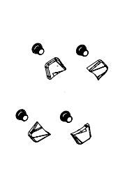 SRAM Chainring bolt 4-arm (4 holes)