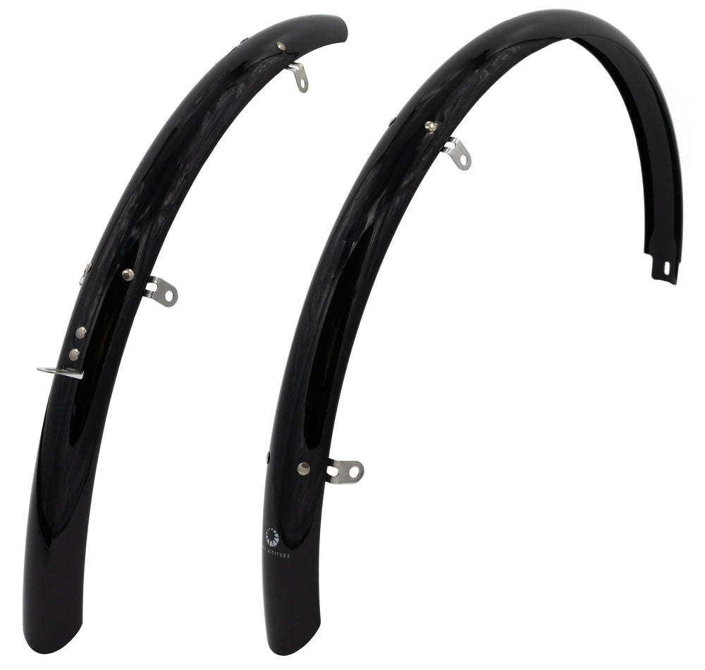 Bike Attitude skærmsæt 700x45mm rustfrit tilbehørstivere sort