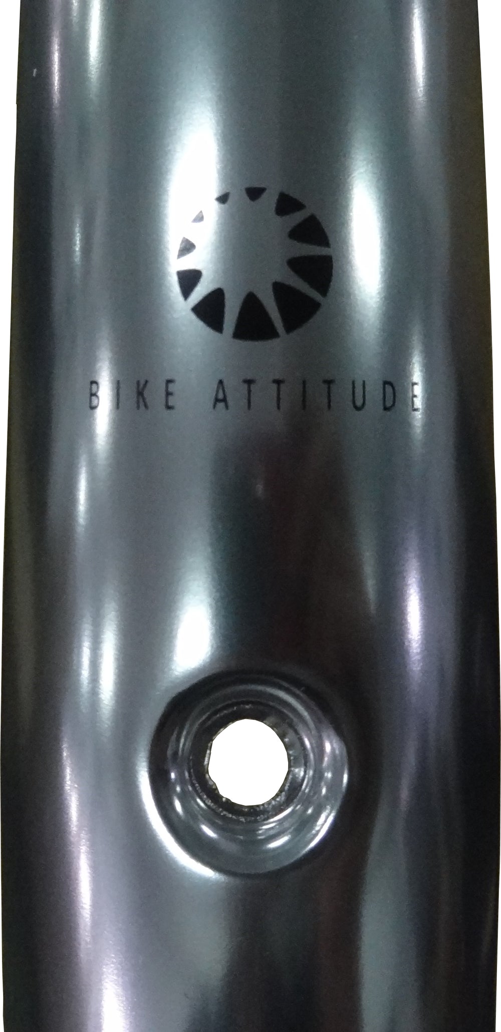 Bike Attitude skærmsæt 700x45mm alu rustfrit tilbehørstivere poleret sølv