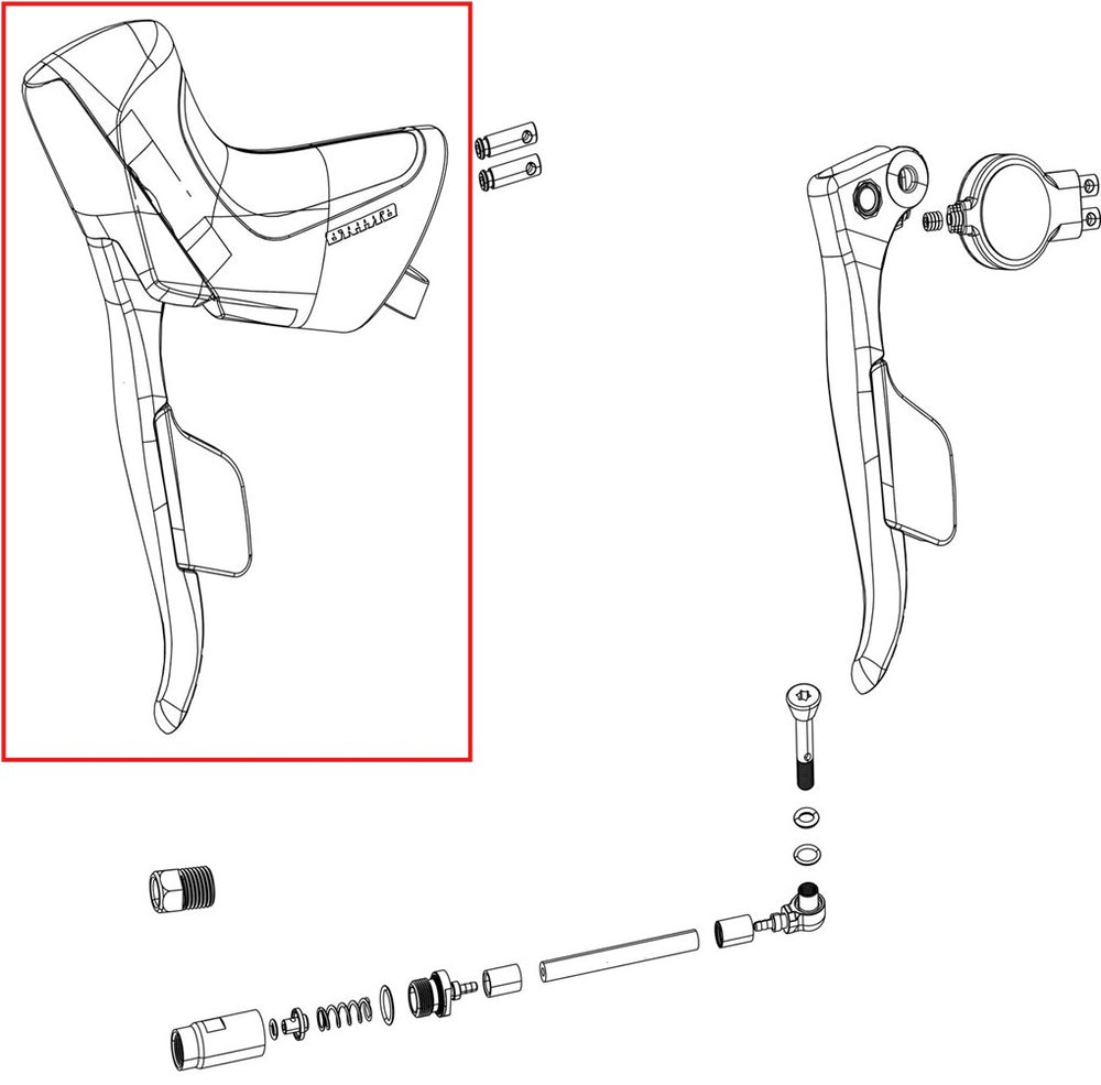 SRAM Spare part Force AXS E1 Right, ED