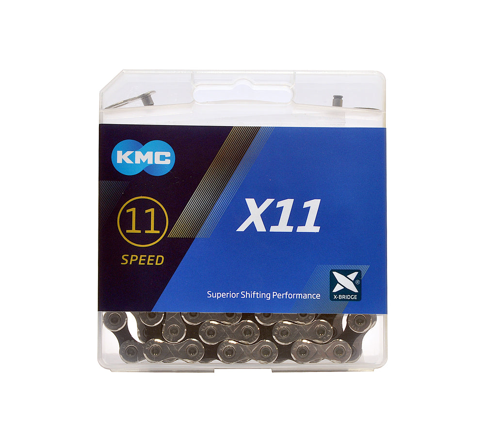 Kæde KMC X11 114L æske Sølv/Sort 11 speed (10) BX11NB114 High Performance