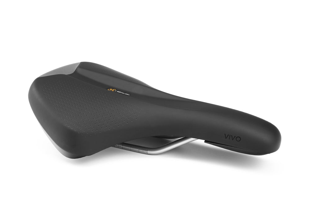 Sadel (unisex) Vivo Relaxed SelleRoyal 90° kørestilling. Royal Gel. Reflective Film (refleks) & Ergonomic Channel.