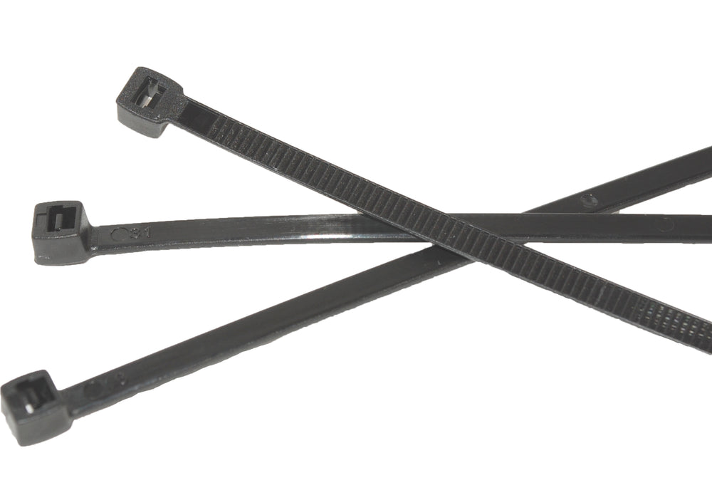 Kabelstrips 200x4,8mm sort (100 stk)