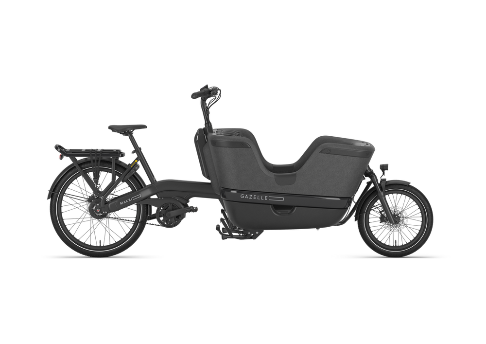 Gazelle Makki Travel Unisex Black 2025 cykel med sort stel og moderne design, perfekt til bykørsel.