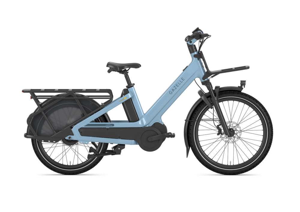 Gazelle Cabby C380 Unisex Denim Blue 2025 cykel i denimblå farve med moderne design og robust stel.