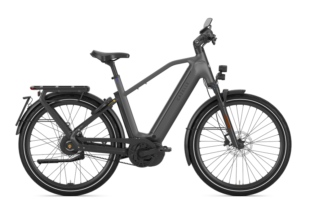 Gazelle Eclipse Speed Herre Anthracite Grey 2025 cykel i antracitgrå med elegant design og moderne funktioner.