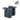 Taskesæt Basil Cove double pannier bag MIK, 28–32L, navy/black