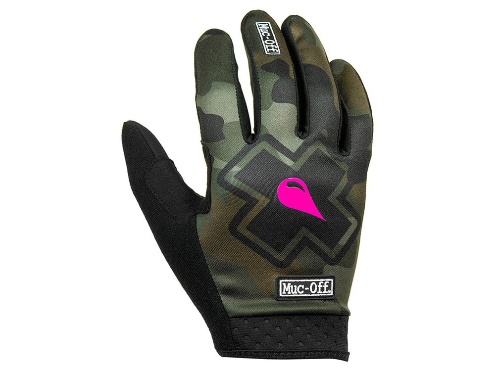 Camo Mucoff MTB-handsker med slidstærkt materiale og ergonomisk design, ideelle til mountainbiking og cykelture.