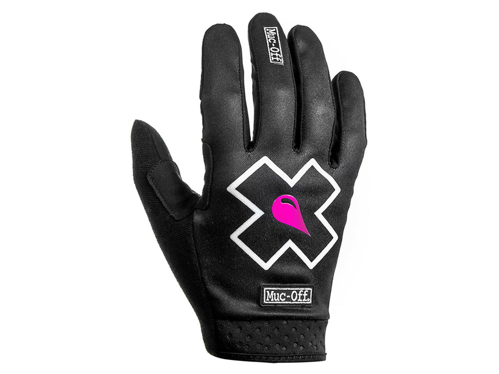 Billede af Mucoff MTB Handsker i sort og grå, designet til mountainbike-ryttere for optimal greb og komfort.