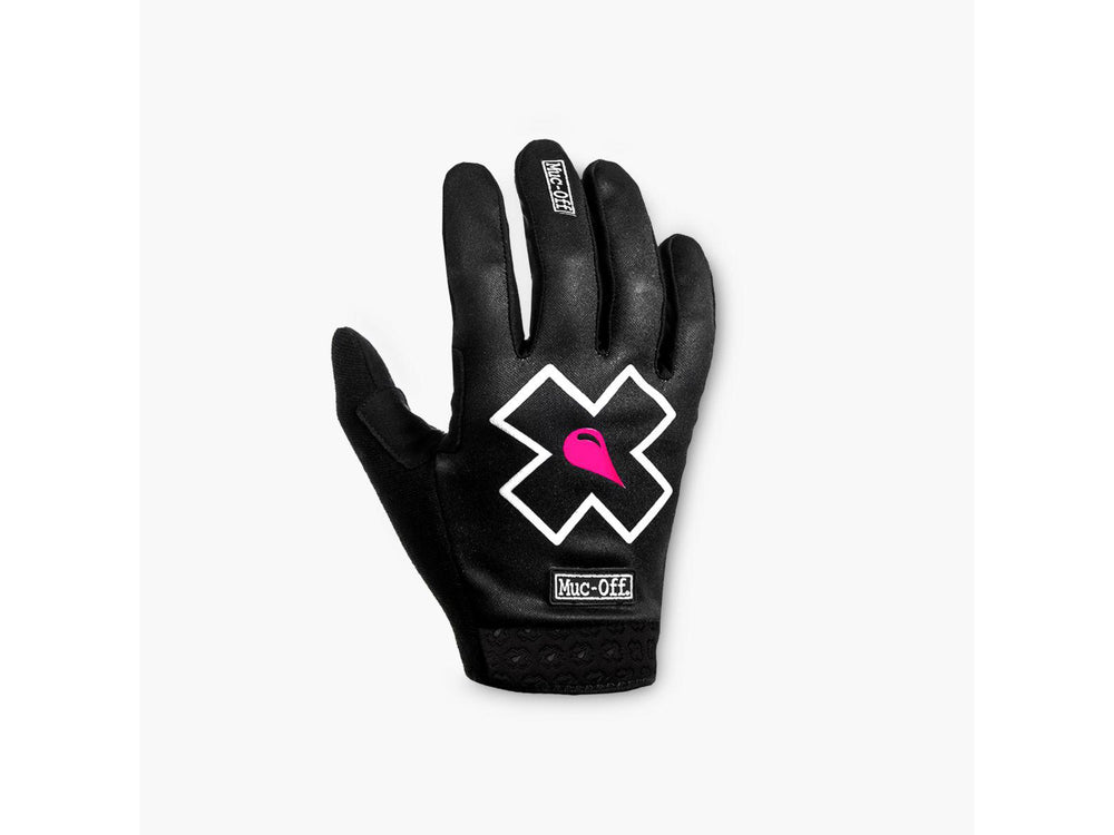 Billede af Mucoff Youth Gloves, der er farverige og designet til unge cyklister, med bløde håndflader og justerbare stropper for optimal pasform og komfort.