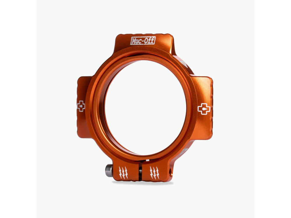 Mucoff Crank Preload Ring i sort med logo, designet til at justere og sikre kranken på cykler.