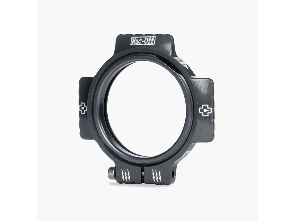 Mucoff Crank Preload Ring i sort, der viser produktets detaljer og design. Ideel til cykelentusiaster, der ønsker at optimere deres cykels ydeevne.