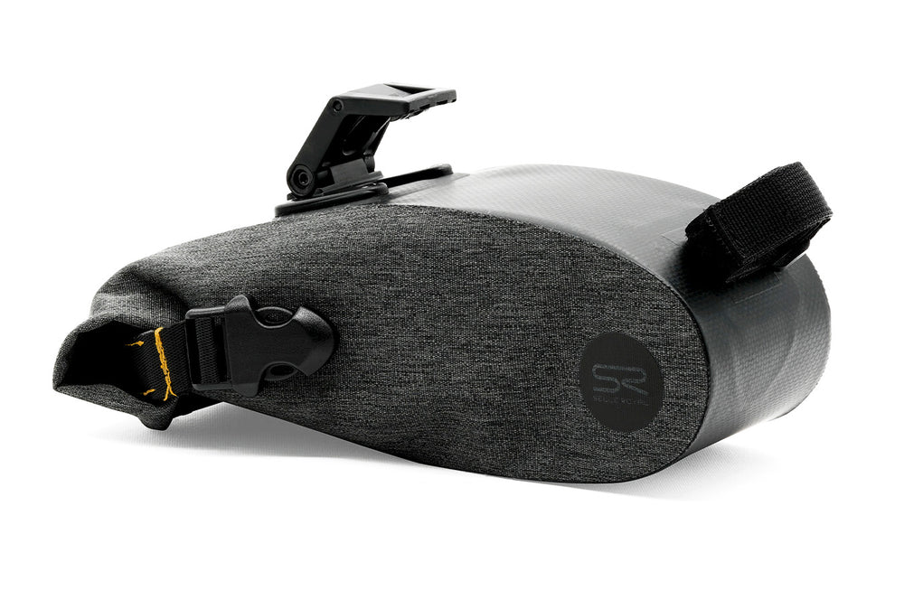 Selle Royal sadeltaske med ICS (Integrated Clip System). Str. large (2,0 L), vandafvisende. Passer kun til Selle Royal sadler med ICS beslag