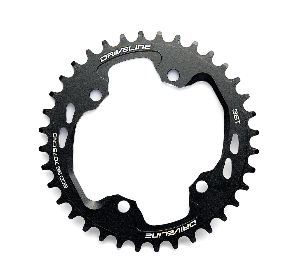 Driveline Narrow Wide klinge. Hulafstand: ø96, tænder: 36, huller: 4. Til 1x10 & 1x11 speed Shimano XT & XTR kranksæt