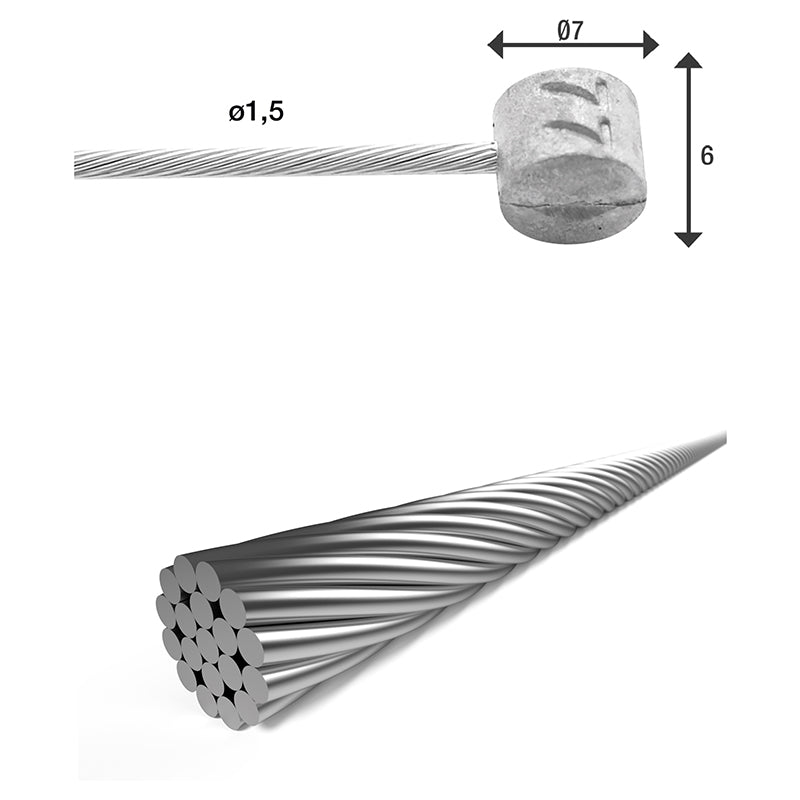 XLC BR-X85 Brake cable 900 mm Single