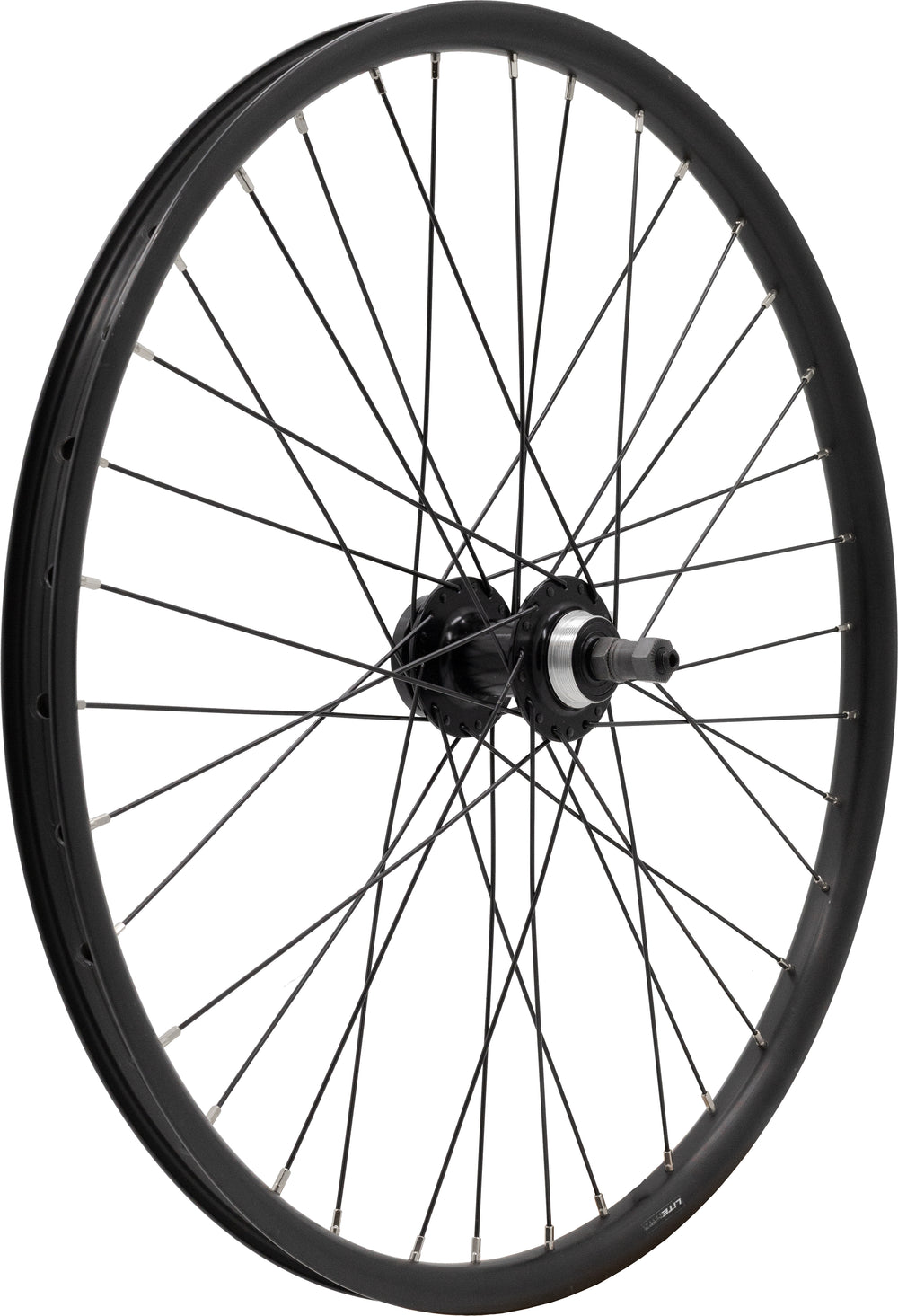 LiTE baghjul 24in/507-21 D/W F/V disc 6B skruekrans QR sort