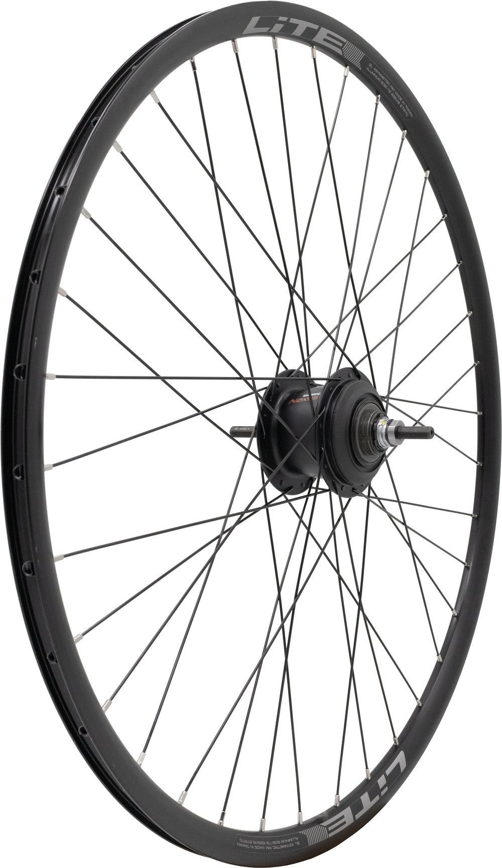 LiTE baghjul 700C/622-16 D/W 7g rullebremse møtrik sort nav