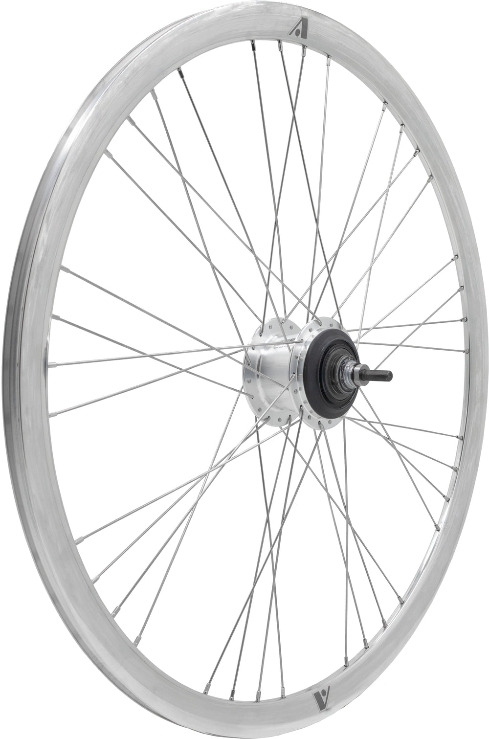 LiTE baghjul 700C/622-18 D/W 7g rullebremse møtrik poleret Avenue fælg