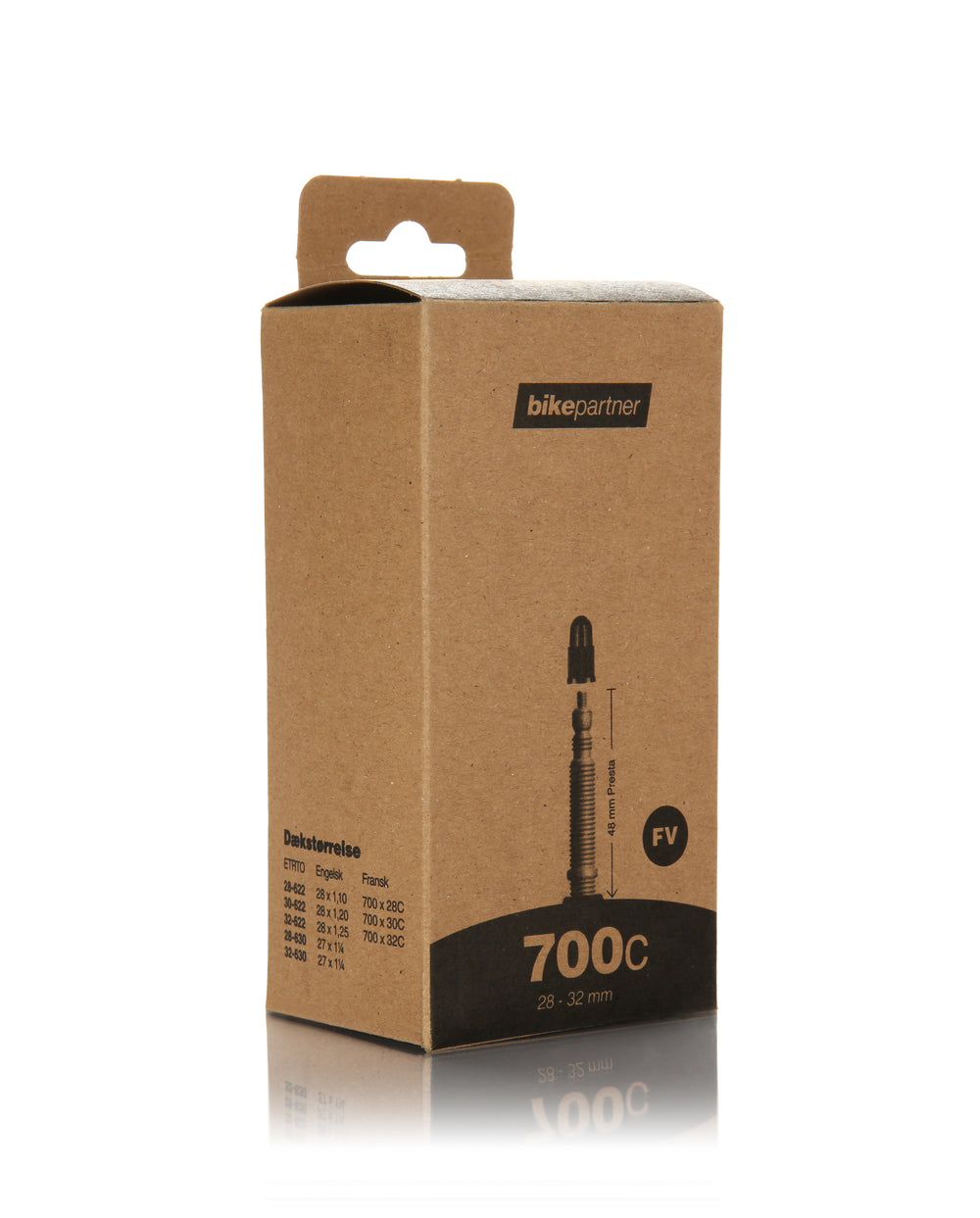 Slange 700x28-32C FV48 28/32-622/-630 Bikepartner (25)