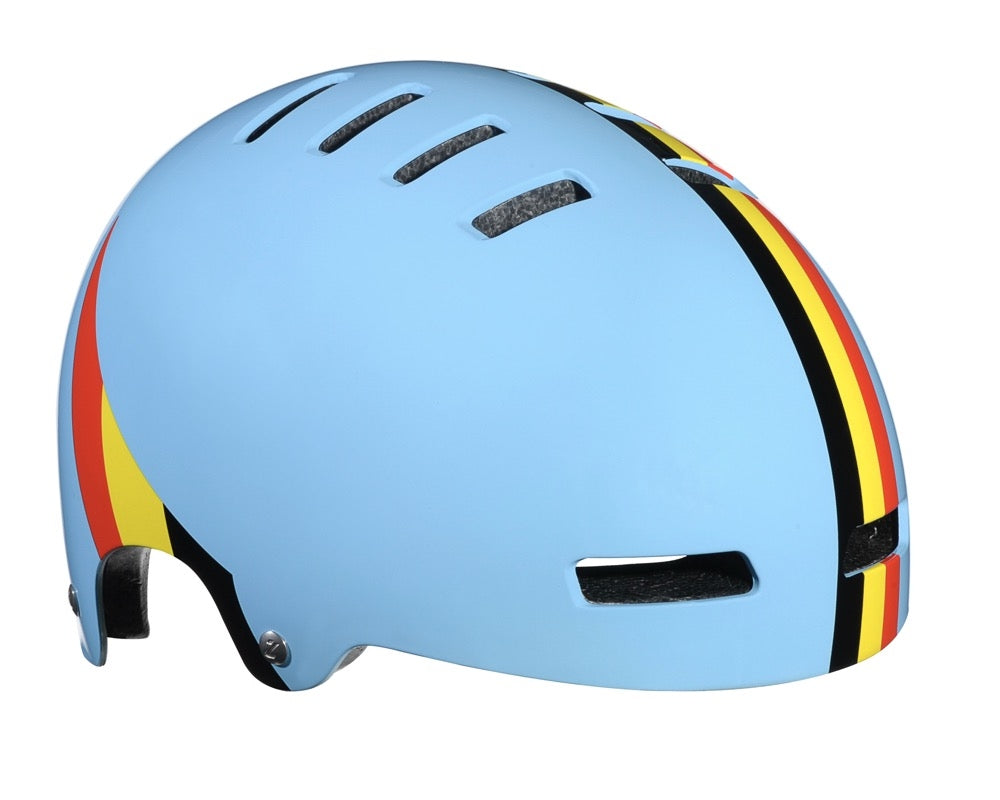 Cykelhjelm Lazer Street Team i størrelse 54-56 cm, designet til sikkerhed og komfort med et sporty look.