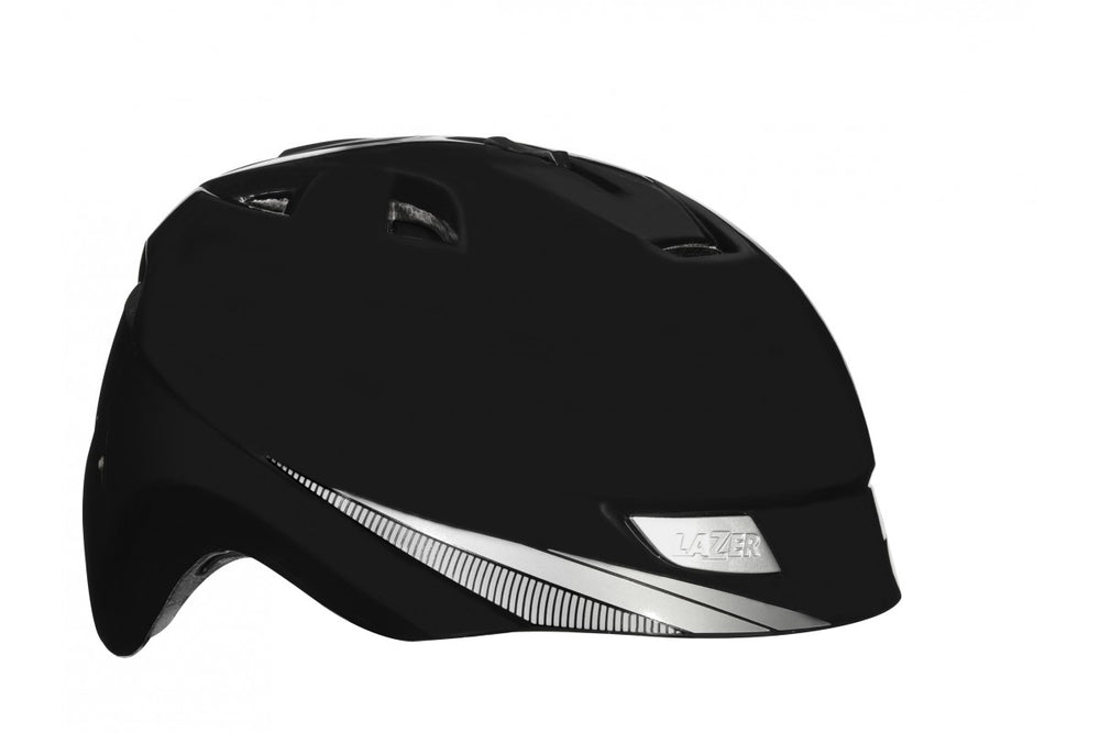 Cykelhjelm Lazer Sweet i sort farve, størrelse 57-59 cm, med aerodynamisk design og justerbar pasform, ideel til cykelture og sikkerhed.
