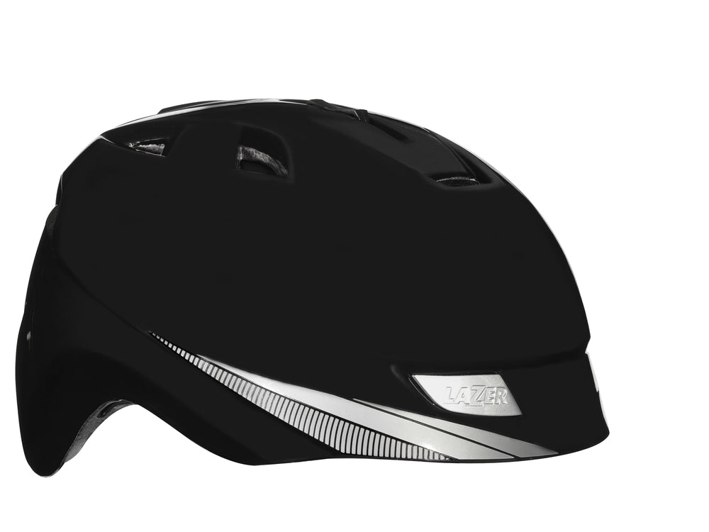 Cykelhjelm Lazer Sweet i sort farve, størrelse 60-62 cm, med aerodynamisk design og justerbar pasform, ideel til sikker cykling.