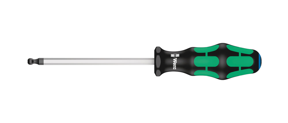 Skruetrækker unbrako 5,0. Flerkomponent kraftform greb. Sekskantet klinge (100 mm lang), Wera Black Point-spids.