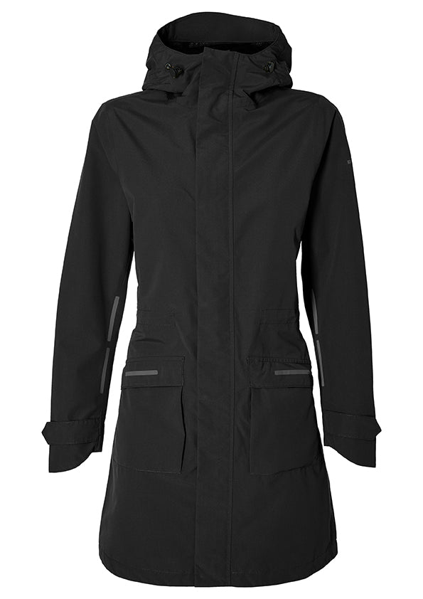 Regnparka BASIL Mosse S dame Jet Black