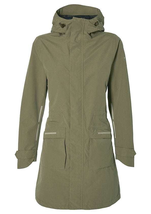 Regnparka BASIL Mosse S dame Olive Green