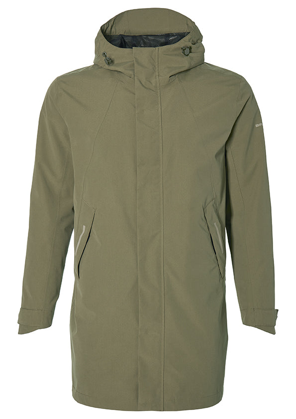 Regnparka BASIL Mosse S herre Olive Green