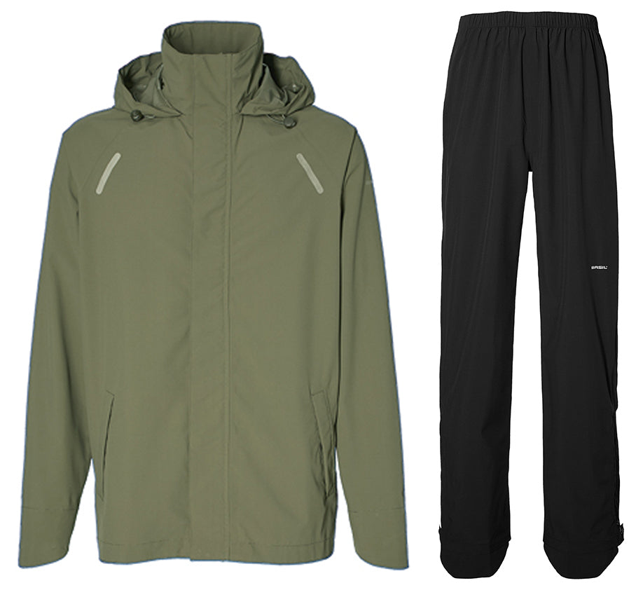 Regnsæt BASIL Hoga L Unisex Olive Green