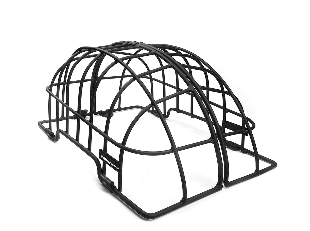 Gitter & bakke (sort) til Herning kurv (4380-1 4380-8). Materiale: Alu, mål: 46 x 34 x 22 cm. Til brug ved transport af kæledyr.