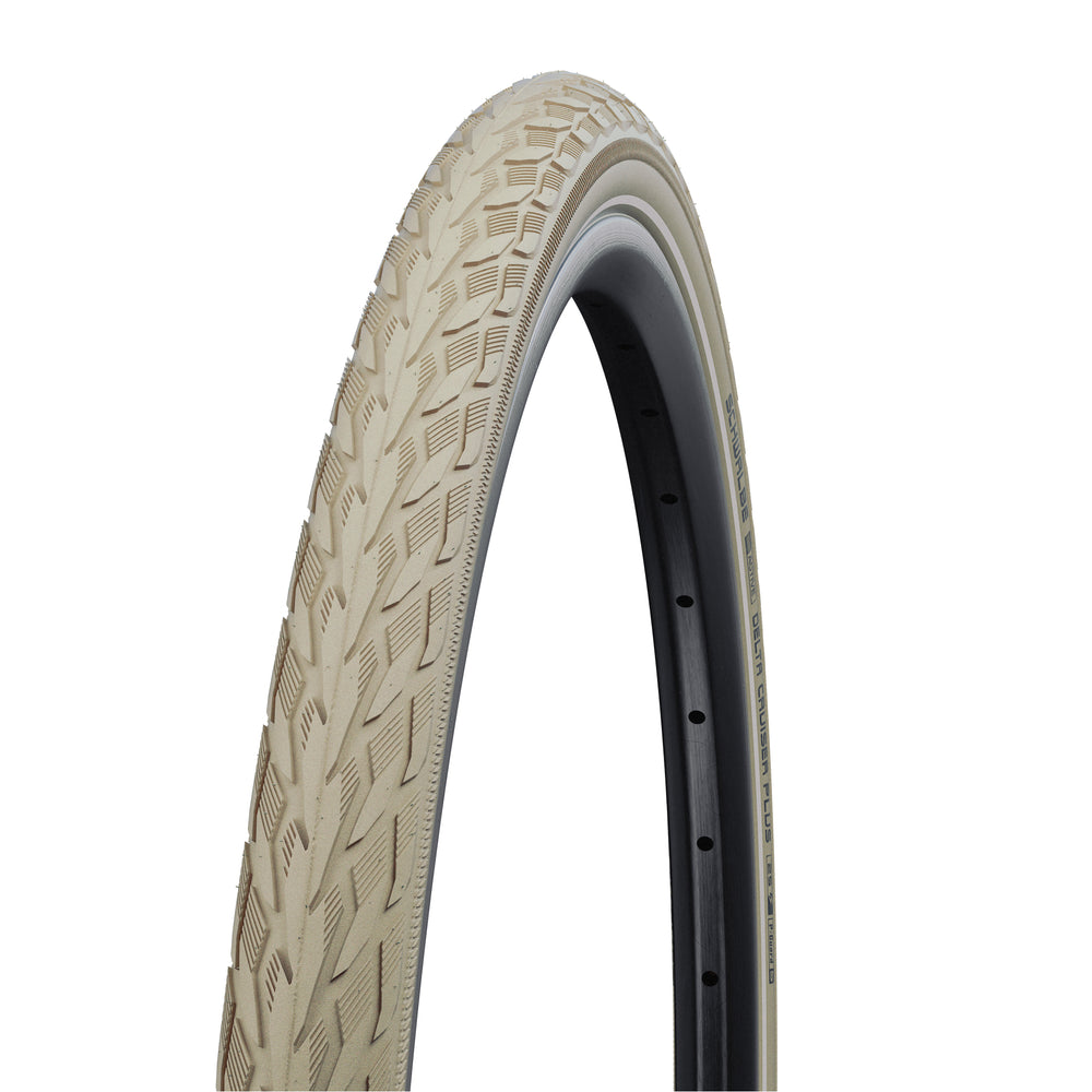 Dæk Schwalbe 700x35C Creme Delta Cruiser Plus PunctureGuard R 11159007 (37-622)
