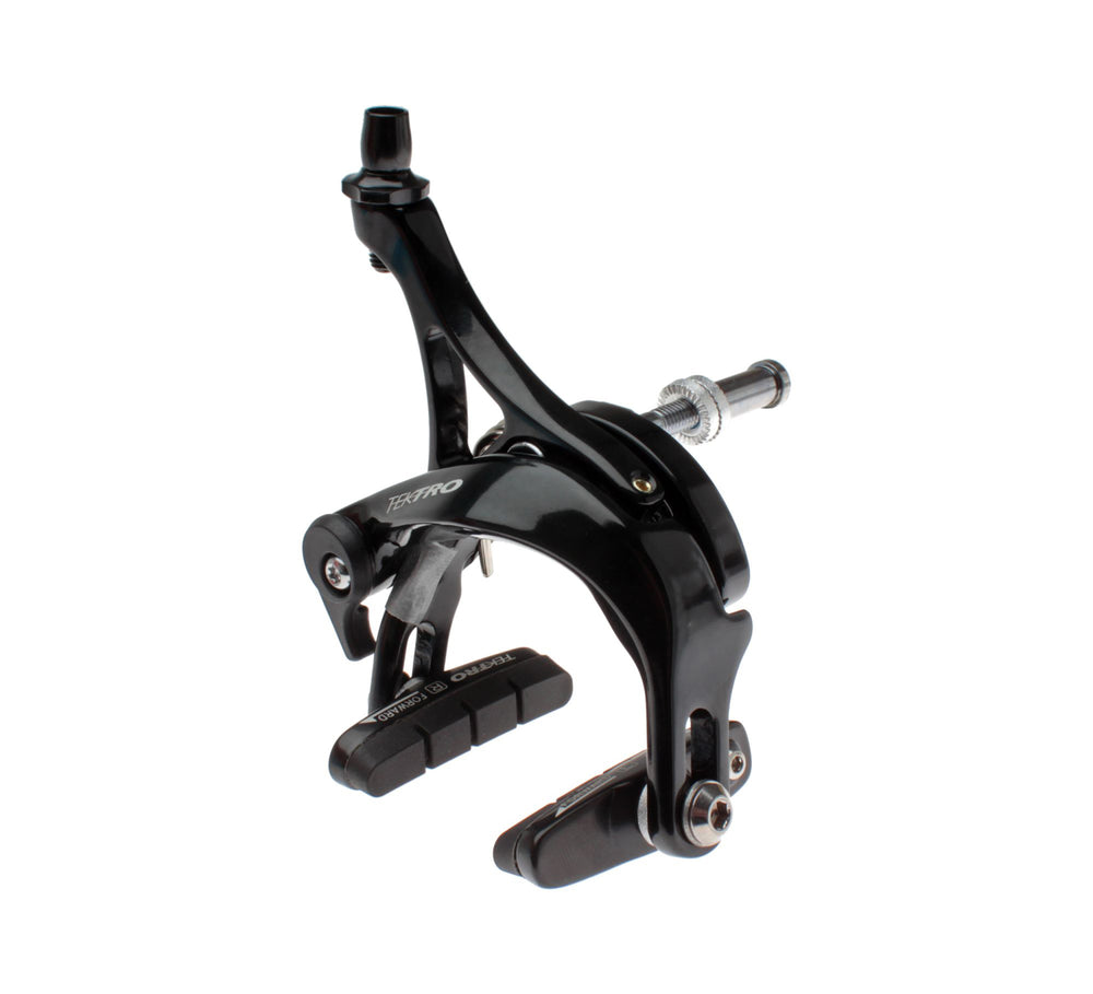 Fælgbremse Dual-Pivot (sort) Tektro R526. QR og justerbar bremseklods-vinkel. Montering: Bag. Rækkevidde: 39-51 mm