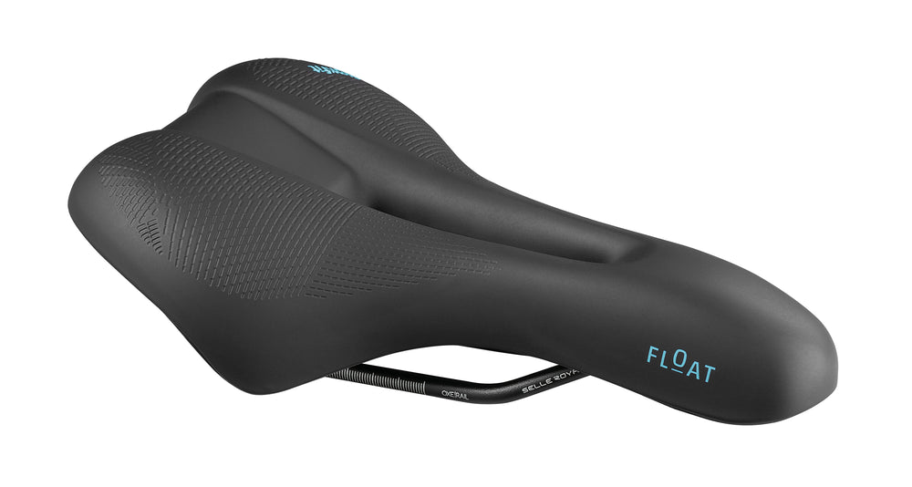 Sadel (unisex) fra Selle Royal model Float. 45° kørestilling. Slow Fit Foam, Royal Vacuum, Ergonomic Hole & ICS