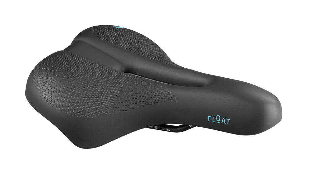 Sadel (unisex) fra Selle Royal model Float. 60° kørestilling. Slow Fit Foam, Royal Vacuum, Ergonomic Hole, Elastomers & ICS.