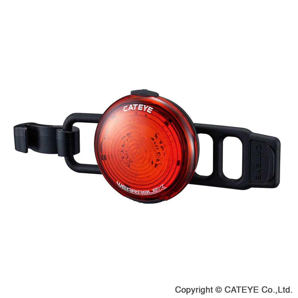 Cateye baglygte Wearable X USB-genopladelig 35 lumen