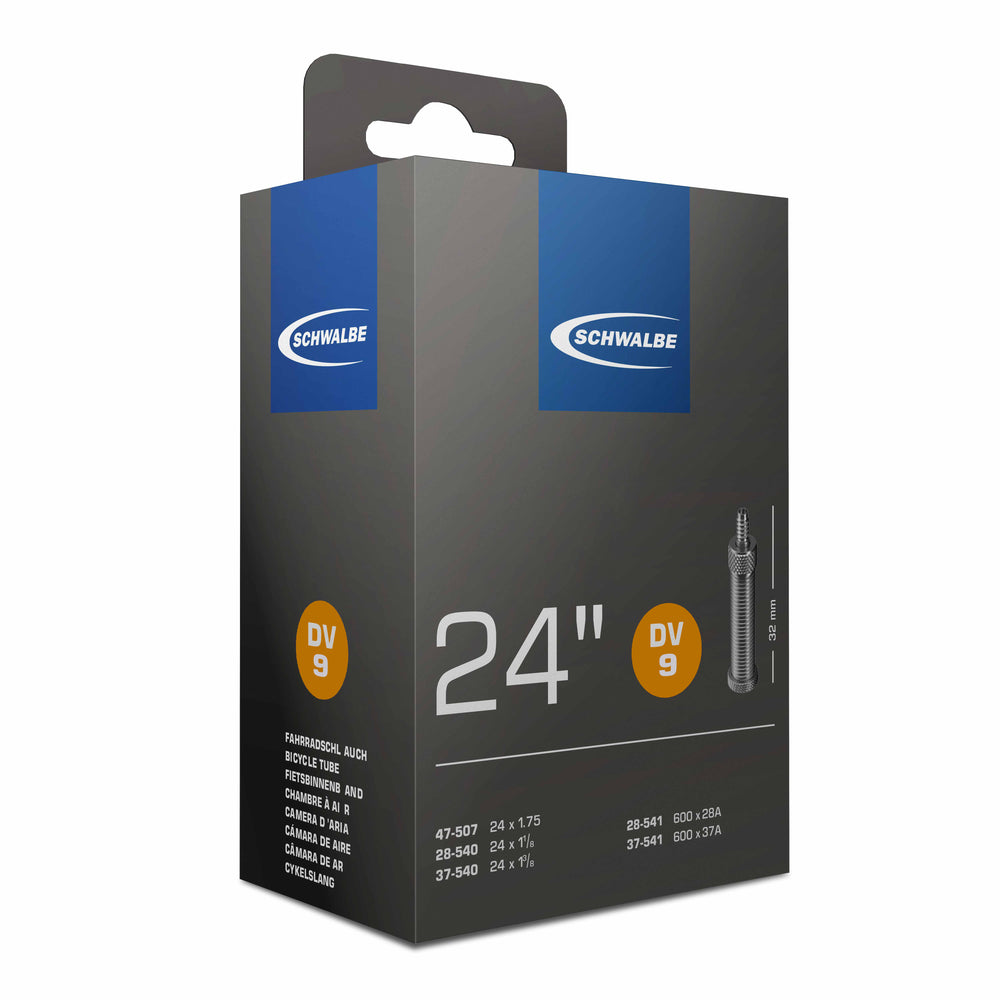 Slange Schwalbe 24x1 1/8-1,75 DV9 æske DV32 600x28/37A org.nr. 10462981 (28/47-507/541)