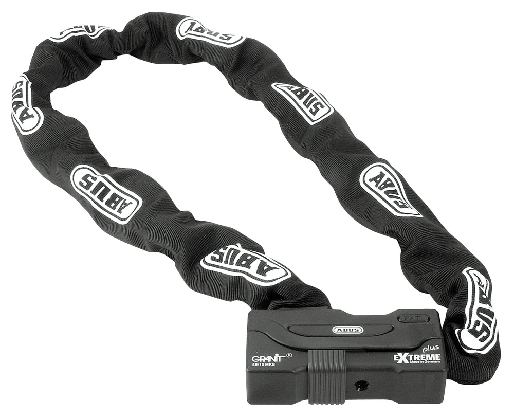 Abus Kædelås 59 Extreme Plus 12mm med robust kæde og sikkerhedsfunktioner, ideel til at beskytte cykler og andre værdigenstande.
