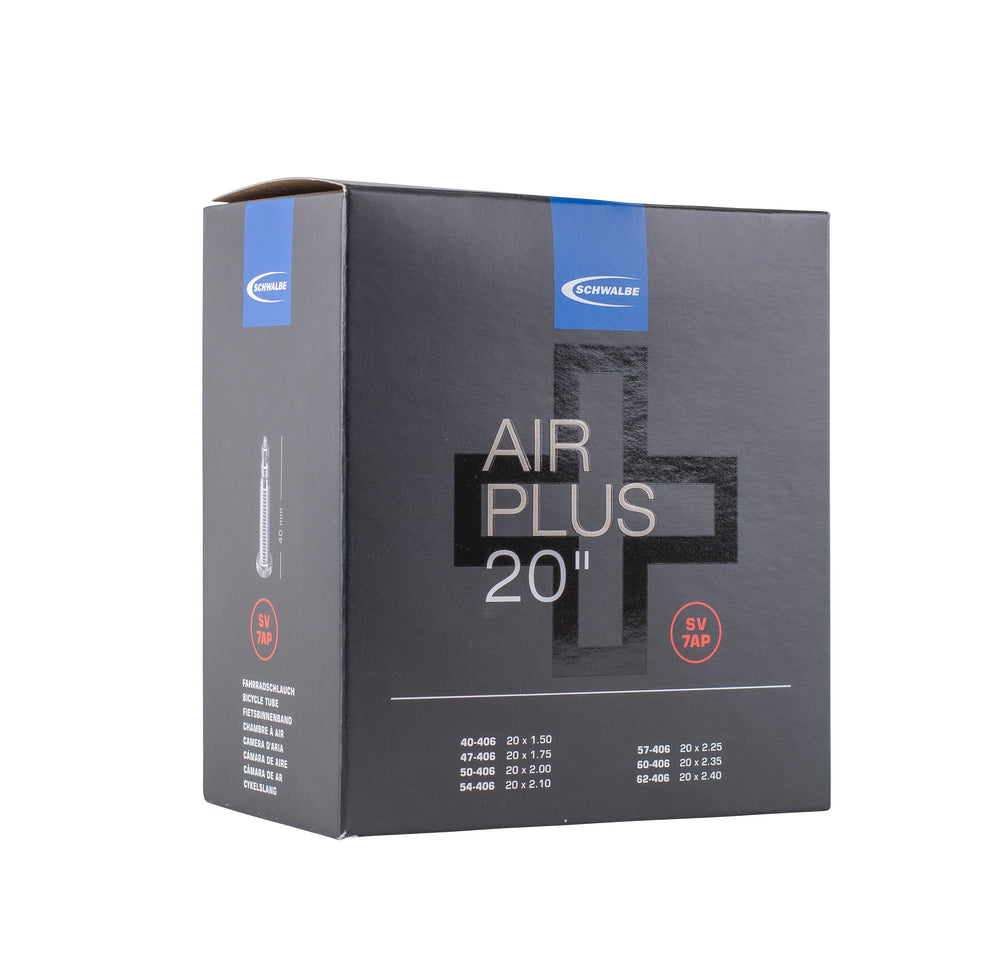 Slange Schwalbe 20x1,50-2,50 AIR PLUS SV7AP æske FV40 10463863 (40/62-406) 220g